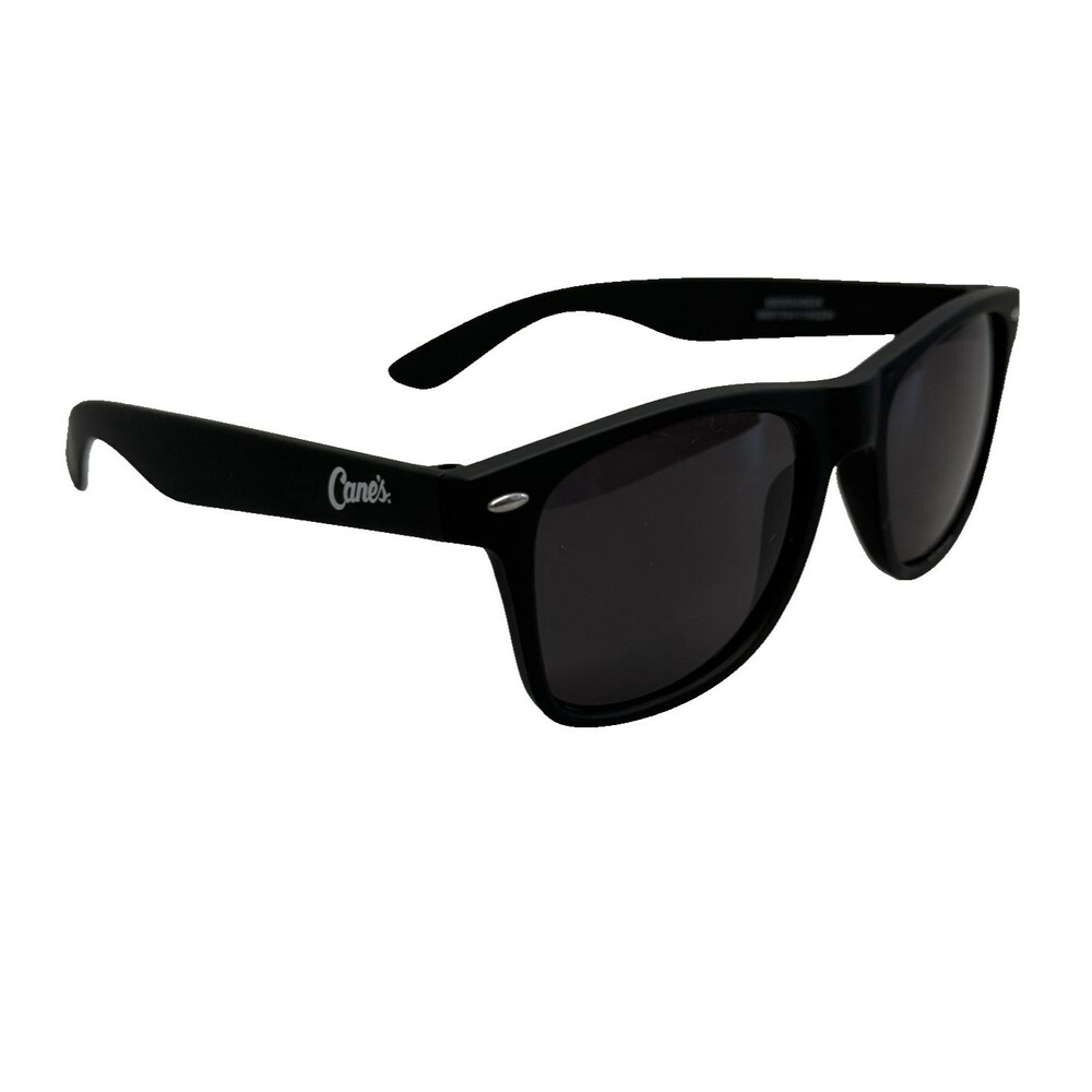 Raising Canes 80s Retro Classic Sunglasses Black Matte Finish UV400 NEW
